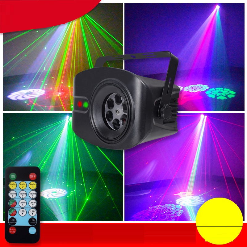 Đèn Led Disco - Đèn Tiệc Giọng Nói Điều Khiển Nhạc Dj - Đèn Chiếu Laser Ánh Sáng 52 Chế Độ Hiệu Ứng RGB - Đèn Cho Gia Đình đám Cưới -Sinh Nhật