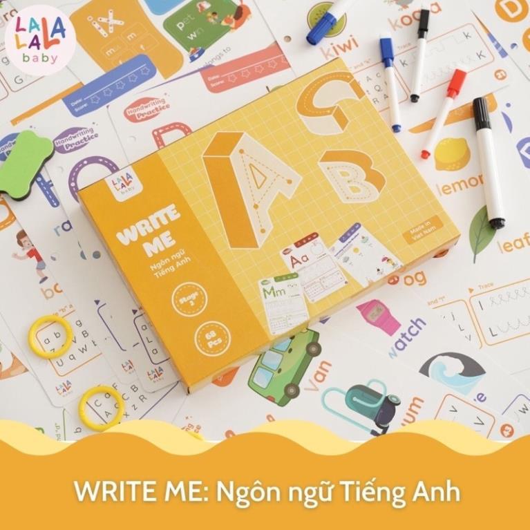 Đồ chơi giáo dục sớm montessori thẻ học flashcard bé viết tập vẽ tập tô màu thông minh xóa được made in việt nam