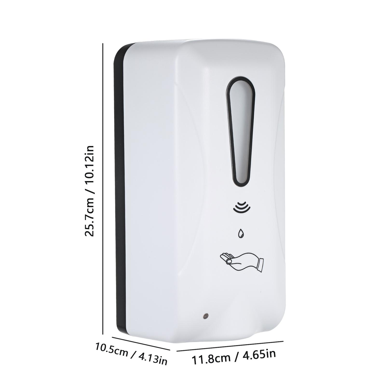 Máy rửa tay tự động dung tích 1000ml treo tường, không chạm, được làm bằng vật liệu ABS và PC cao cấp, bền và chắc chắn