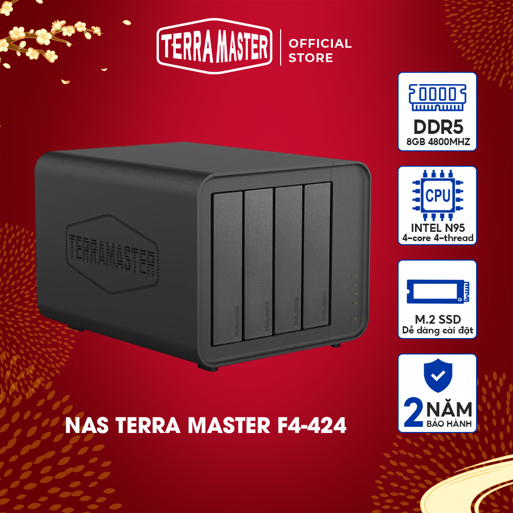 Ổ cứng mạng NAS TerraMaster F4-424 Hàng chính hãng