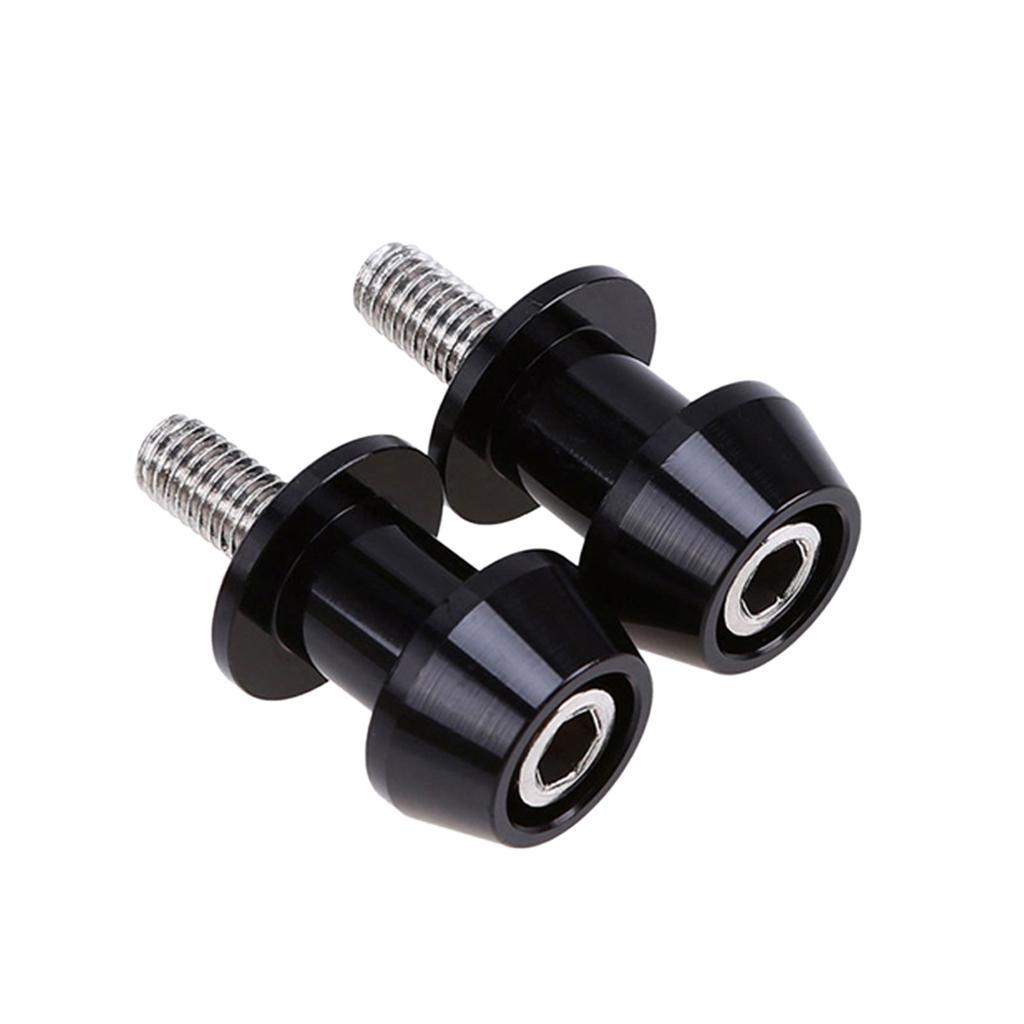 4pcs CNC Aluminum 8mm Rear Motorbike Swingarm Spool Sliders Stand M8 Bobbins