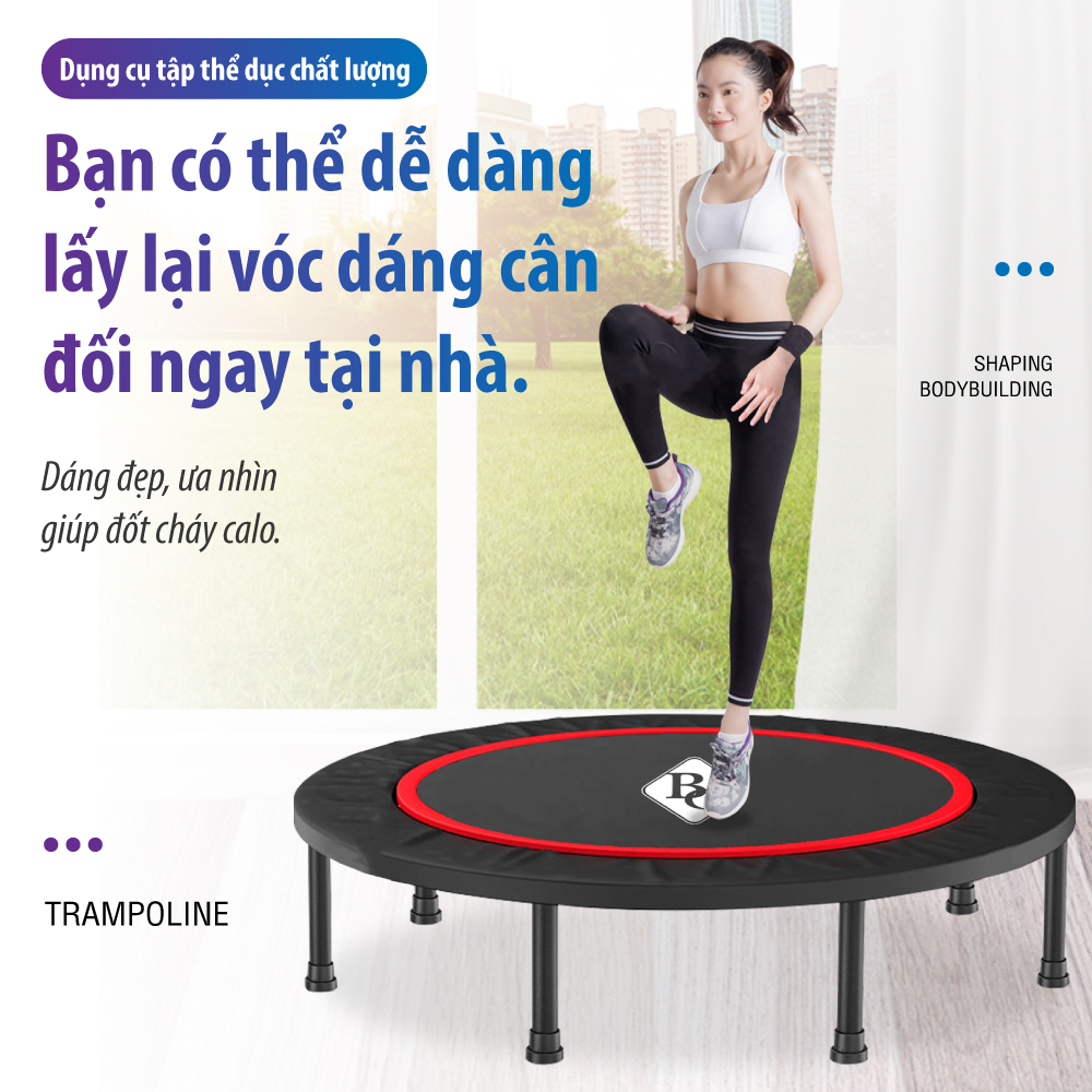 BG Sàn nhún Đệm Bật Lò Xo BG TL40 - Trampoline 40inch KHÔNG CÓ TAY CẦM (hàng nhập khẩu)