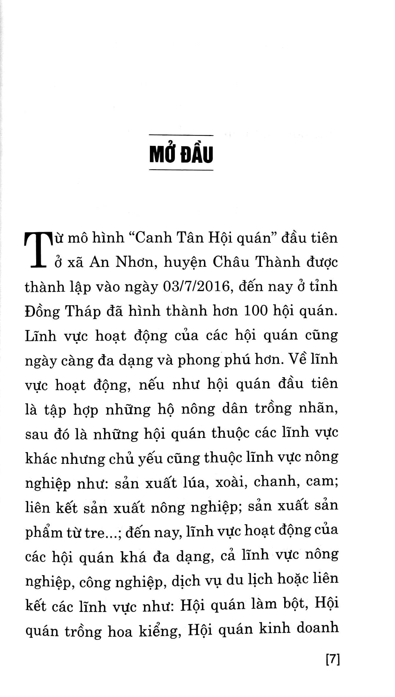 Kinh Tế Tập Thể Và Liên Kết Kinh Tế - Nhìn Từ Mô Hình Hội Quán Tỉnh Đồng Tháp