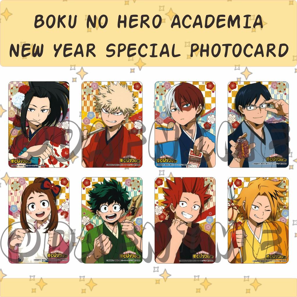 Thẻ hình in hình NO HERO ACADEMIA BNHA NEW YEAR EDITION