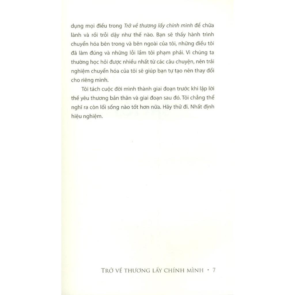 Sách Trở Về Thương Lấy Chính Mình