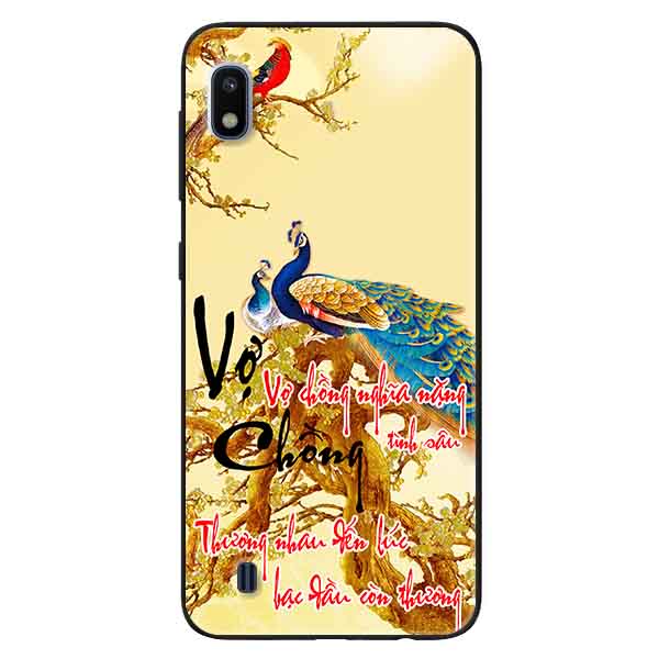 Ốp lưng in cho Samsung A10 Mẫu Thư Pháp Vợ Chồng