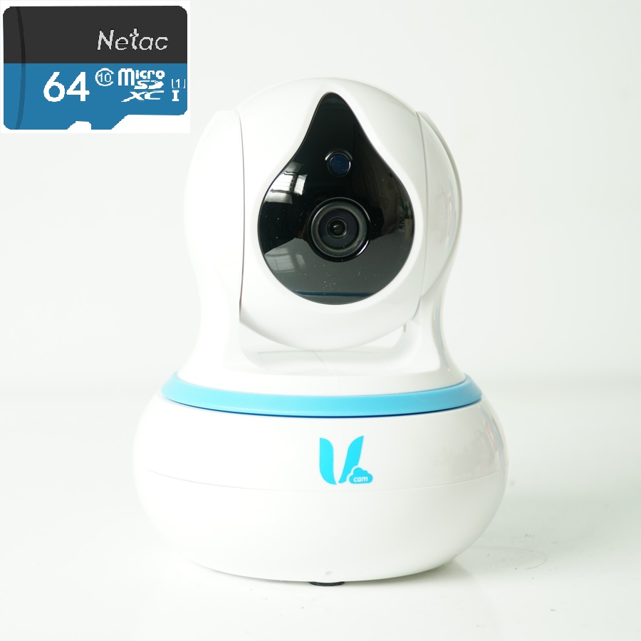 [TẶNG THẺ NHỚ NETAC 64G] CAMERA IP VCAM V1X - Hàng nhập khẩu