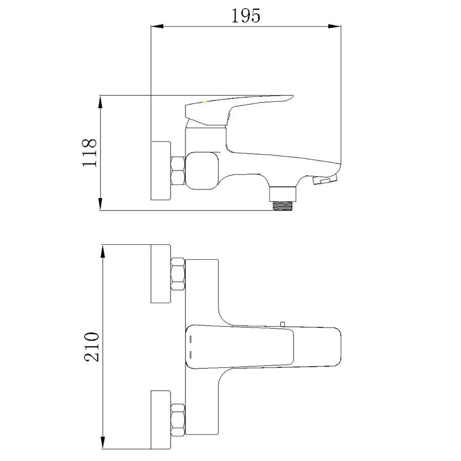 Củ sen nóng lạnh thiết kế mới hoàn hảo cho phòng tắm Eurolife EL-LOUIS 01