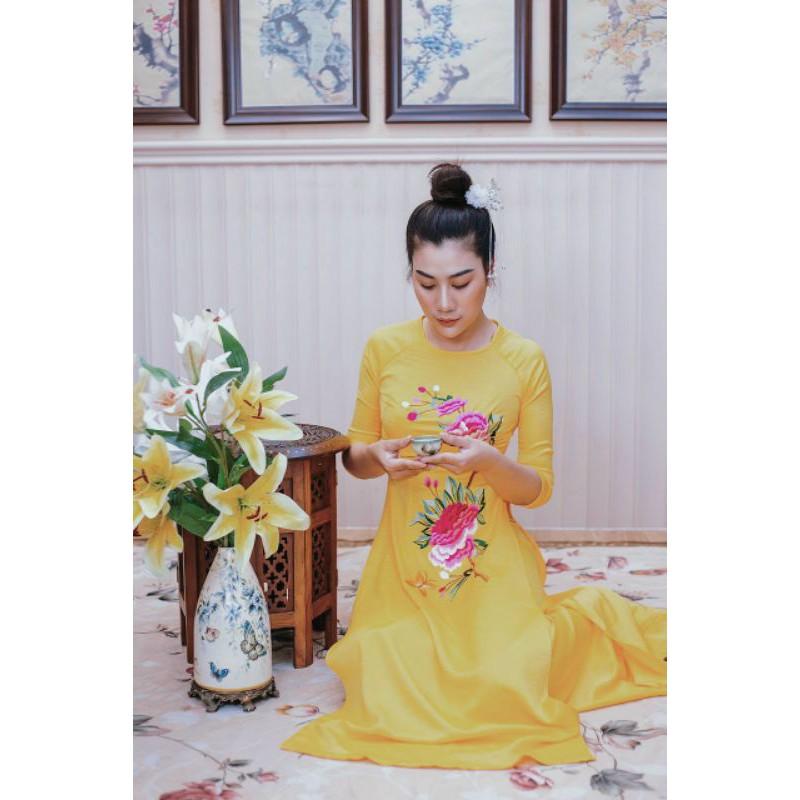 #đồ làm đi chùa#áo dài#áo cắt tân đi chùa