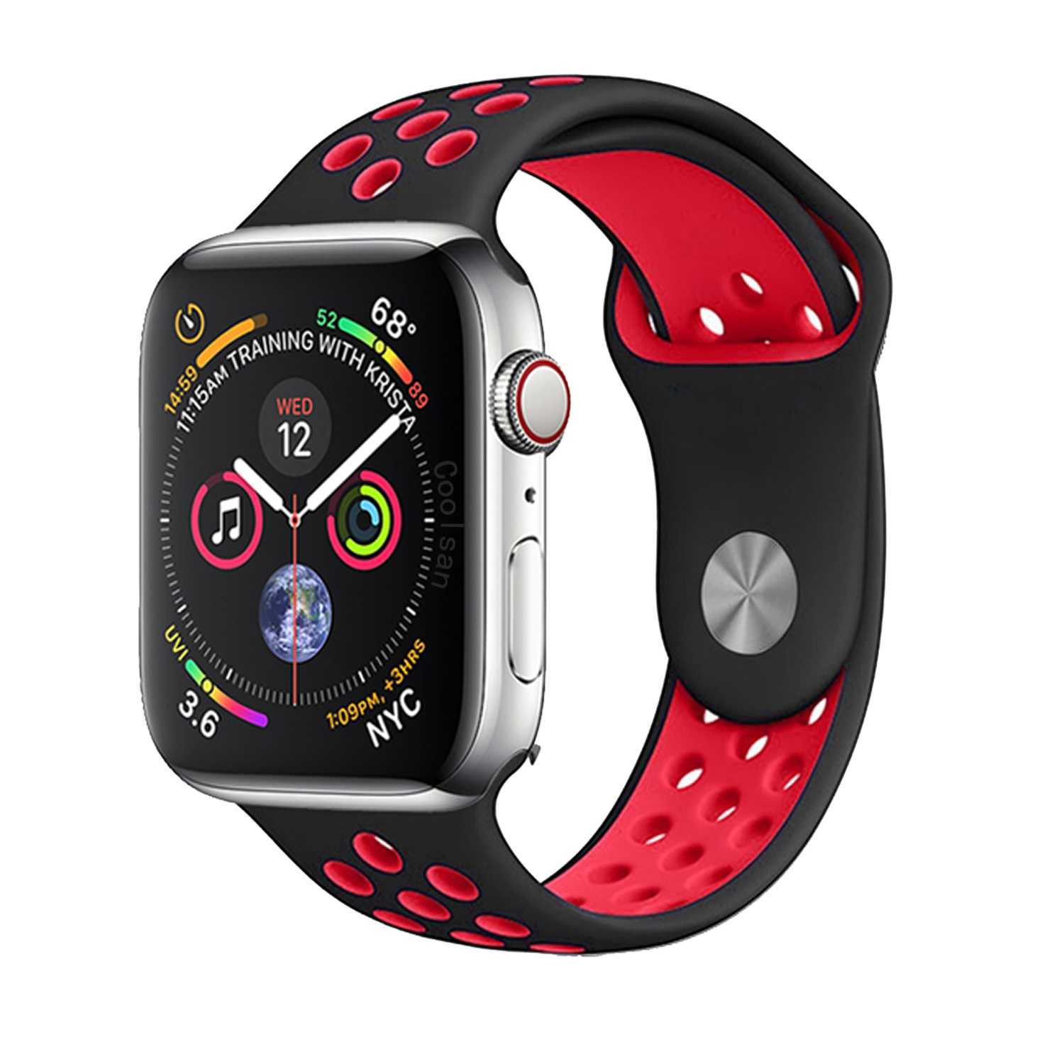 Dây đeo thể thao thay thế cho Apple Watch 42mm / 44mm hiệu Kakapi Sport cao cấp (chất liệu silicon cao cấp, thiết kế ôm sát tay, siêu chắc chắn) - Hàng chính hãng