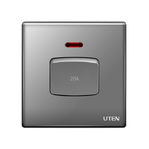 Công tắc bình nóng 20A Uten mặt vuông