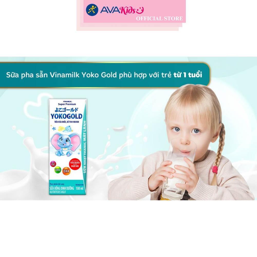 Thùng 48 hộp sữa pha sẵn Vinamilk YokoGold 180 ml (từ 1 tuổi)