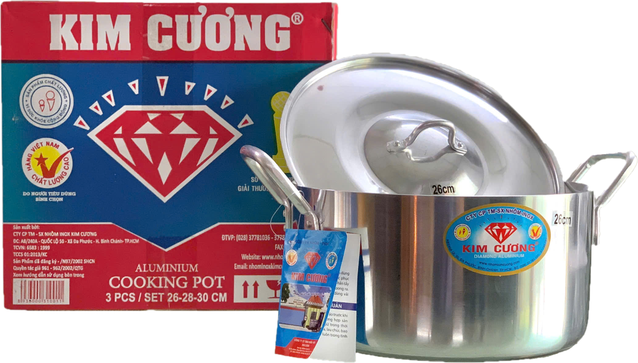 Nồi Toga Kim Cương lẻ ( 26cm - 28cm - 30cm )