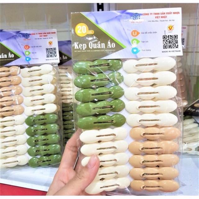 Kẹp Quần Áo Nhựa Cao Cấp Bền Đẹp Nhiều Màu Sắc Loại To