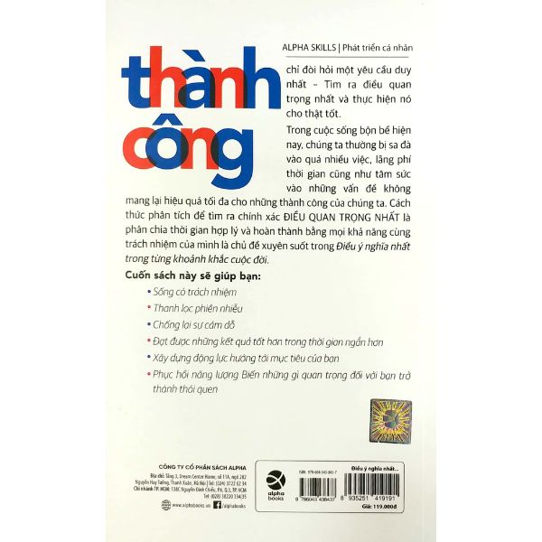 The One Thing - Điều Ý Nghĩa Nhất (Tái Bản 2022)