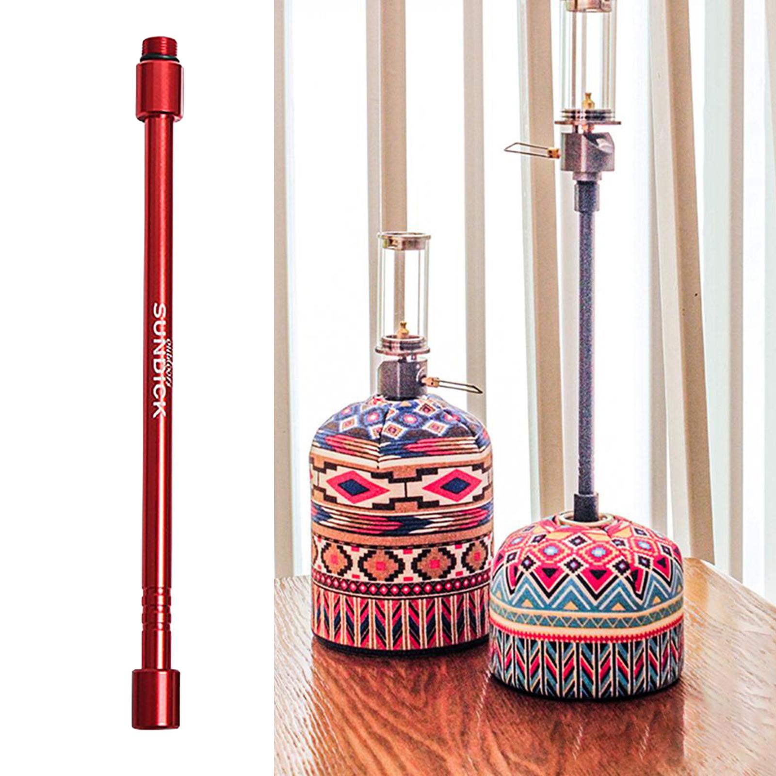 Camping Lantern Holder Gas Lantern Extension Pole Converter 20cm Silver