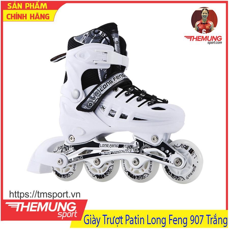 Giày Trượt Patin Long Feng 907 Trắng