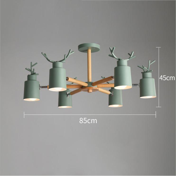Đèn chùm TURE hiện đại sang trọng 6 tay - kèm bóng led chuyên dụng.