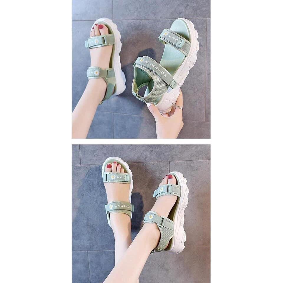 (XẢ NGHỈ BÁN) Giày sandal học sinh quay ngang hottren 2020