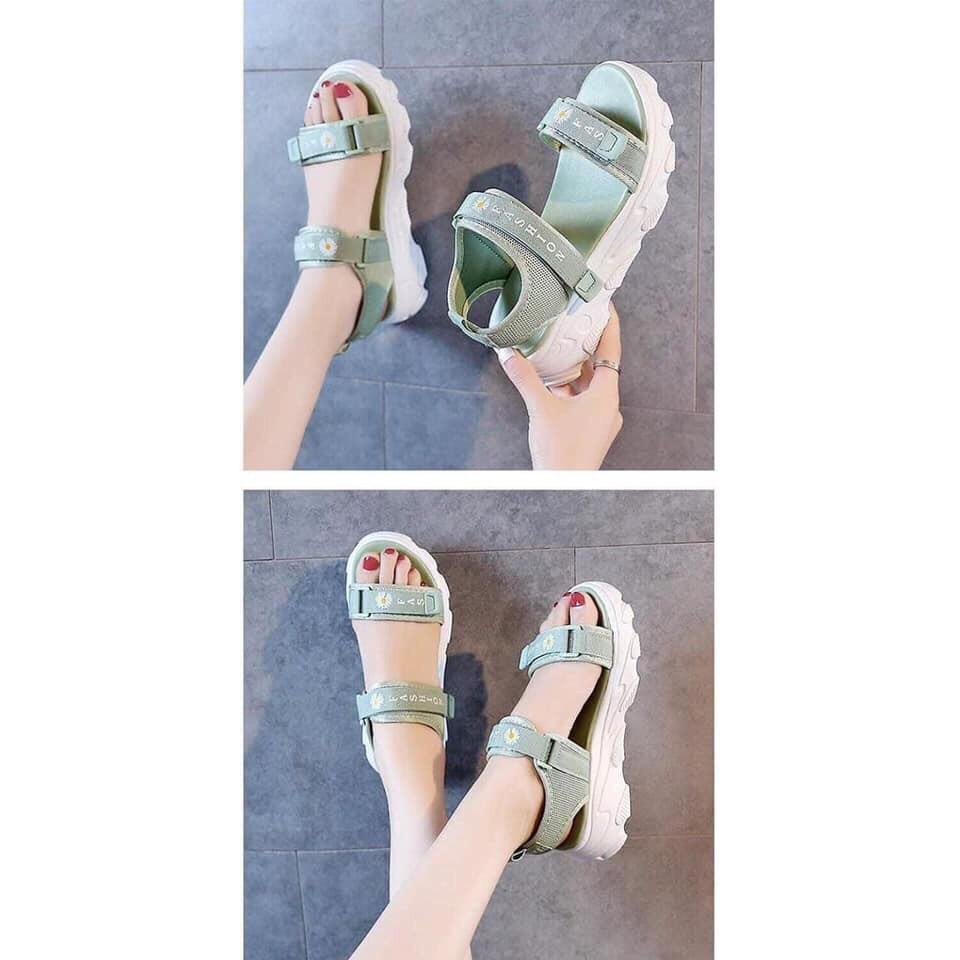 (XẢ NGHỈ BÁN) Giày sandal học sinh quay ngang hottren 2020