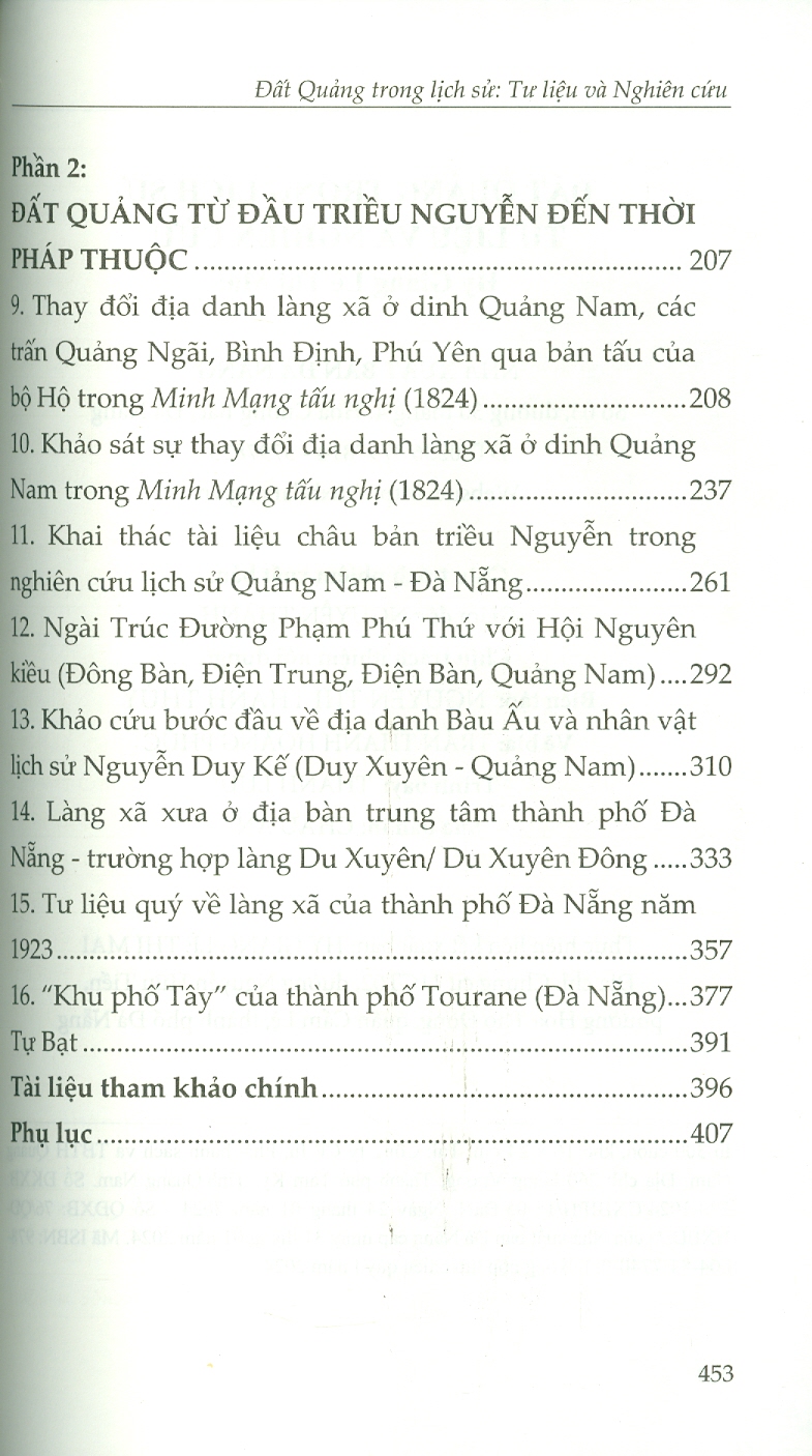Đất Quảng trong lịch sử Tư liệu và nghiên cứu