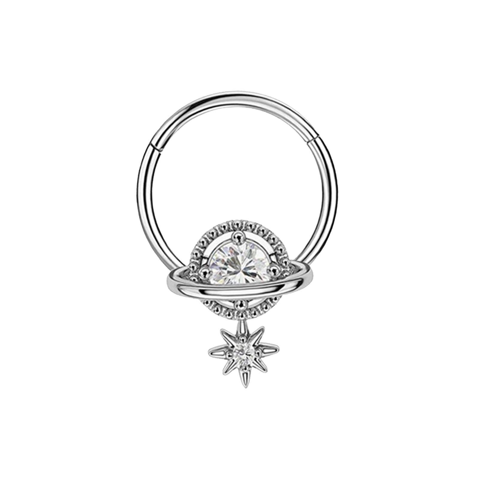 Nose Star Shaped Piercing Jewelry Stainless Steel Nose Girl