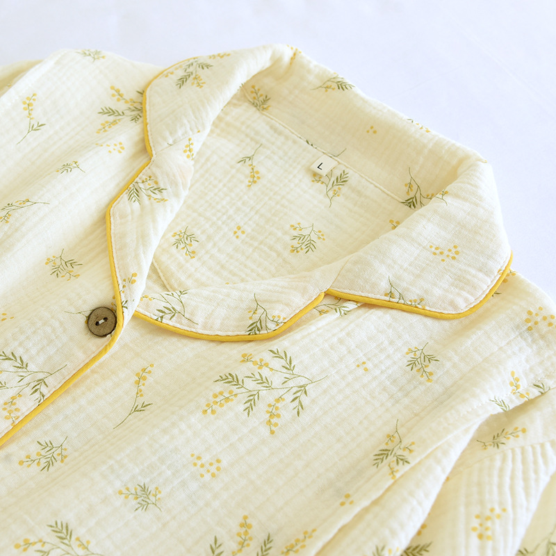 Bộ Đồ Bầu Và Sau Sinh Dài Tay Có Khe Mở Cho Con Bú Chất Liệu Xô Muslin M5