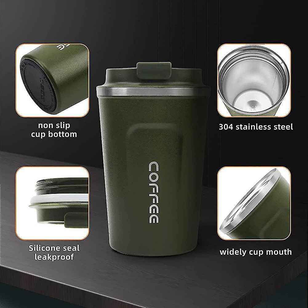 Cốc du lịch 510ml, Cốc cà phê cách nhiệt có nắp chống rò rỉ Cốc cà phê tái sử dụng