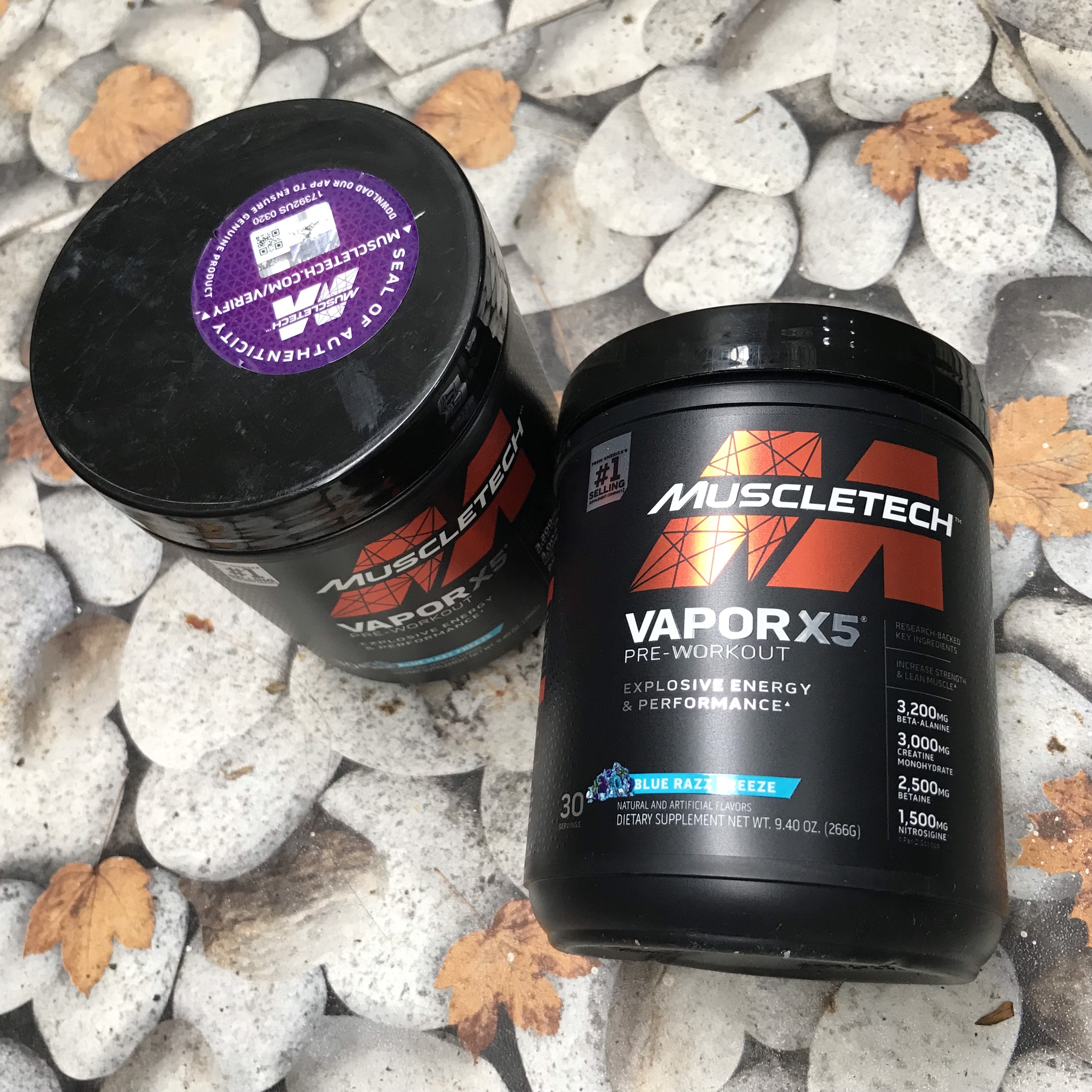 Thực phẩm bổ sung Pre-Workout Vapor X5 của MuscleTech - Nhãn đen mới mạnh mẽ - Hỗ trợ tăng sức mạnh, sức bền, tăng sự tập trung tỉnh táo cho người tập luyện thể hình và thể thao – 30 lần dùng