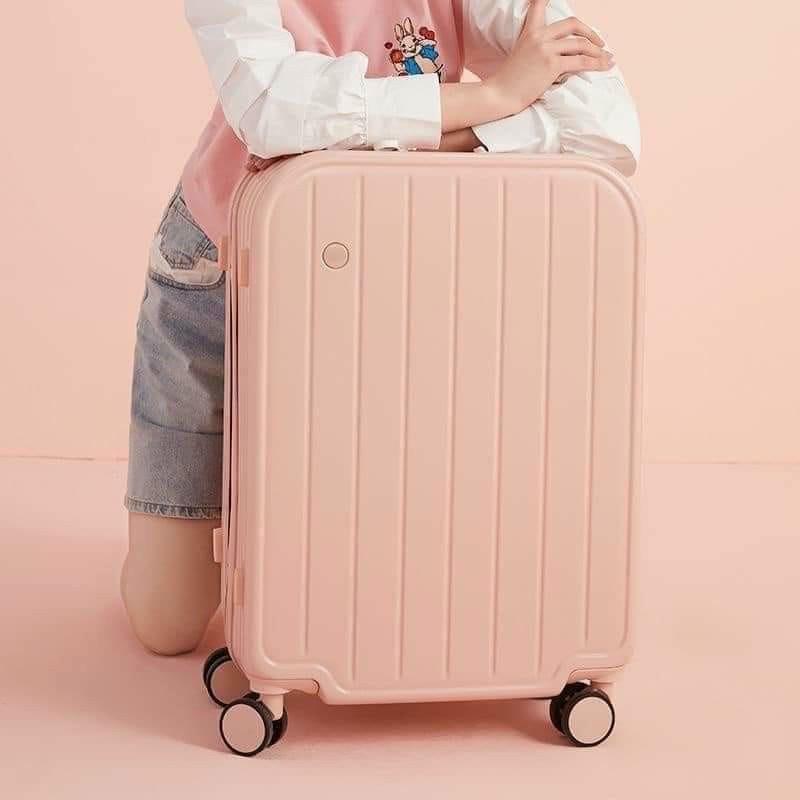 Vali kéo du lịch thời trang Hàn Quốc AS102 nhựa dẻo ABS, Chống va đập, khóa số an toàn