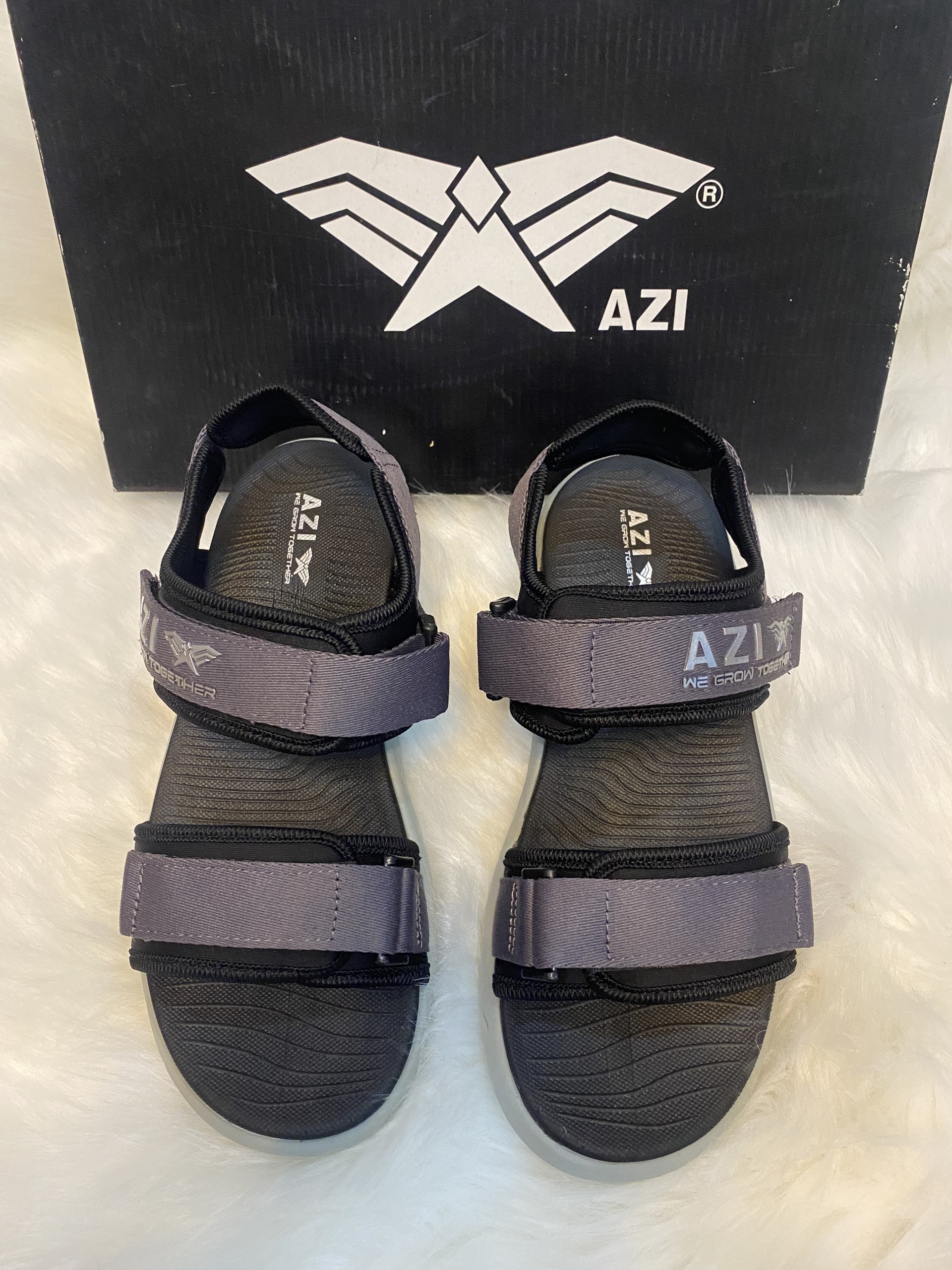Giày sandal nam AZI AZI01 quai chéo đi chơi, đi học, du lịch