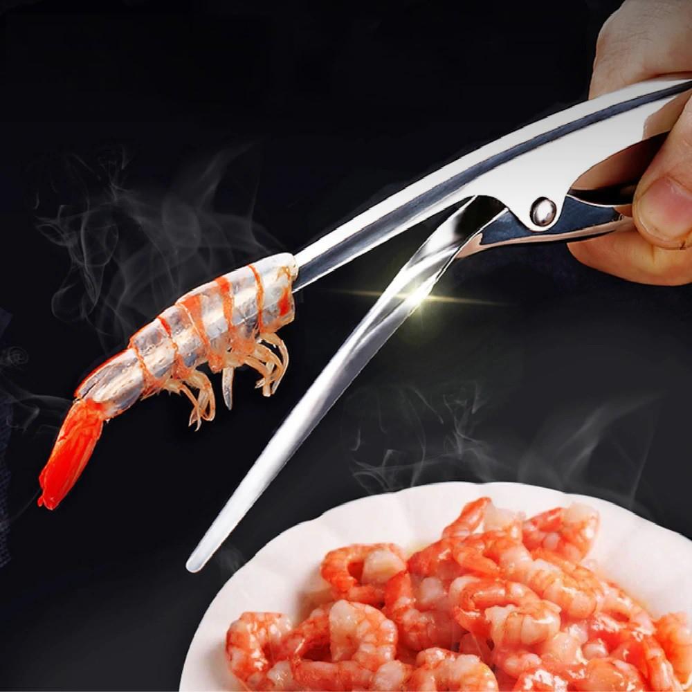 Dụng Cụ Lột, Bóc Vỏ Tôm Bằng Thép Không Gỉ 304 Nhanh Chóng Tiện Lợi