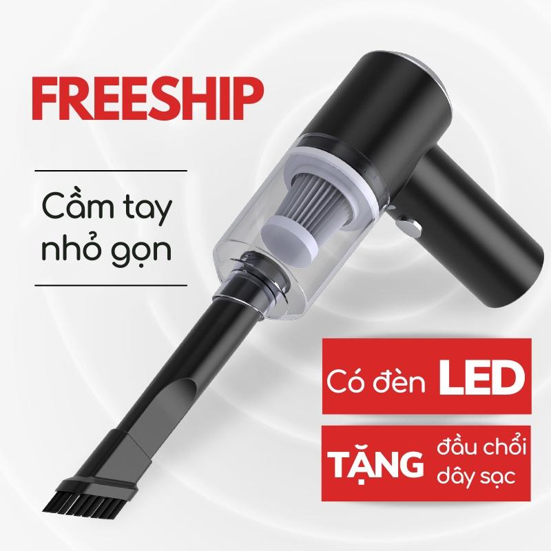 Máy Hút Bụi Tích Điện, Máy Hút Cầm Tay Mini, Hút Mọi Ngóc Ngách Trong Xe, Khe Cửa