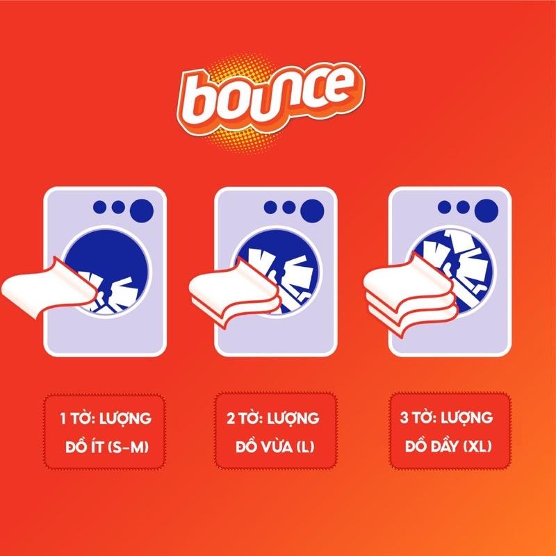 Giấy thơm quần áo Bounce làm mềm sợi vải