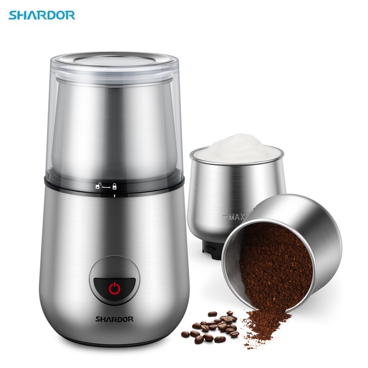Máy xay hạt cà phê kiêm tạo bọt sữa 2 trong 1 Shardor SP-7433