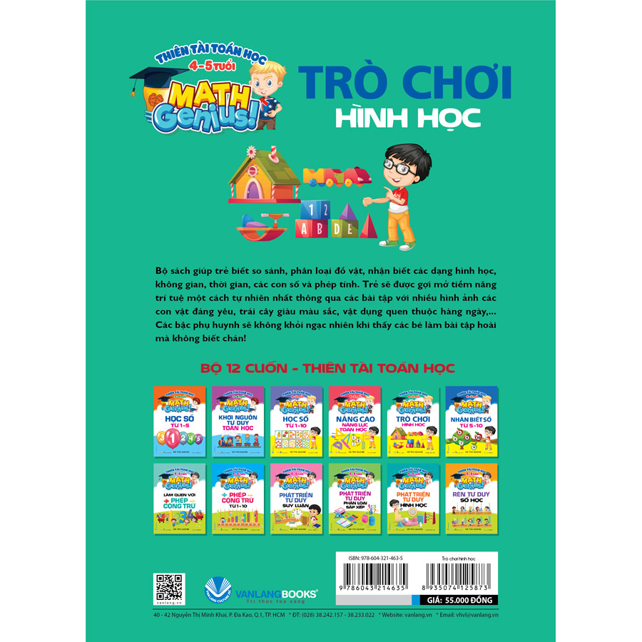 Thiên Tài Toán Học (4 - 5 Tuổi) - Trò Chơi Hình Học