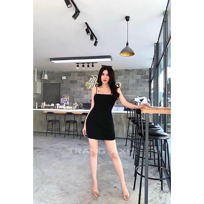 váy 2 dây body, váy 2 dây sợi bún