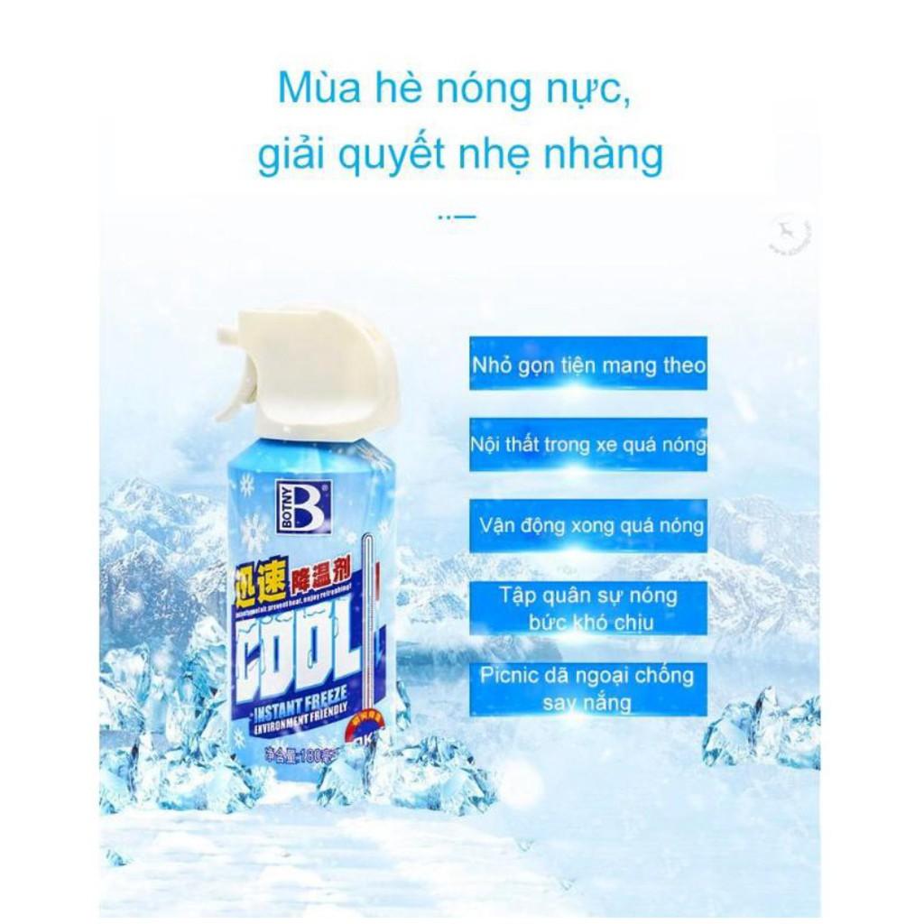 Bình xịt làm mát trong ô tô Instant Freeze Cool