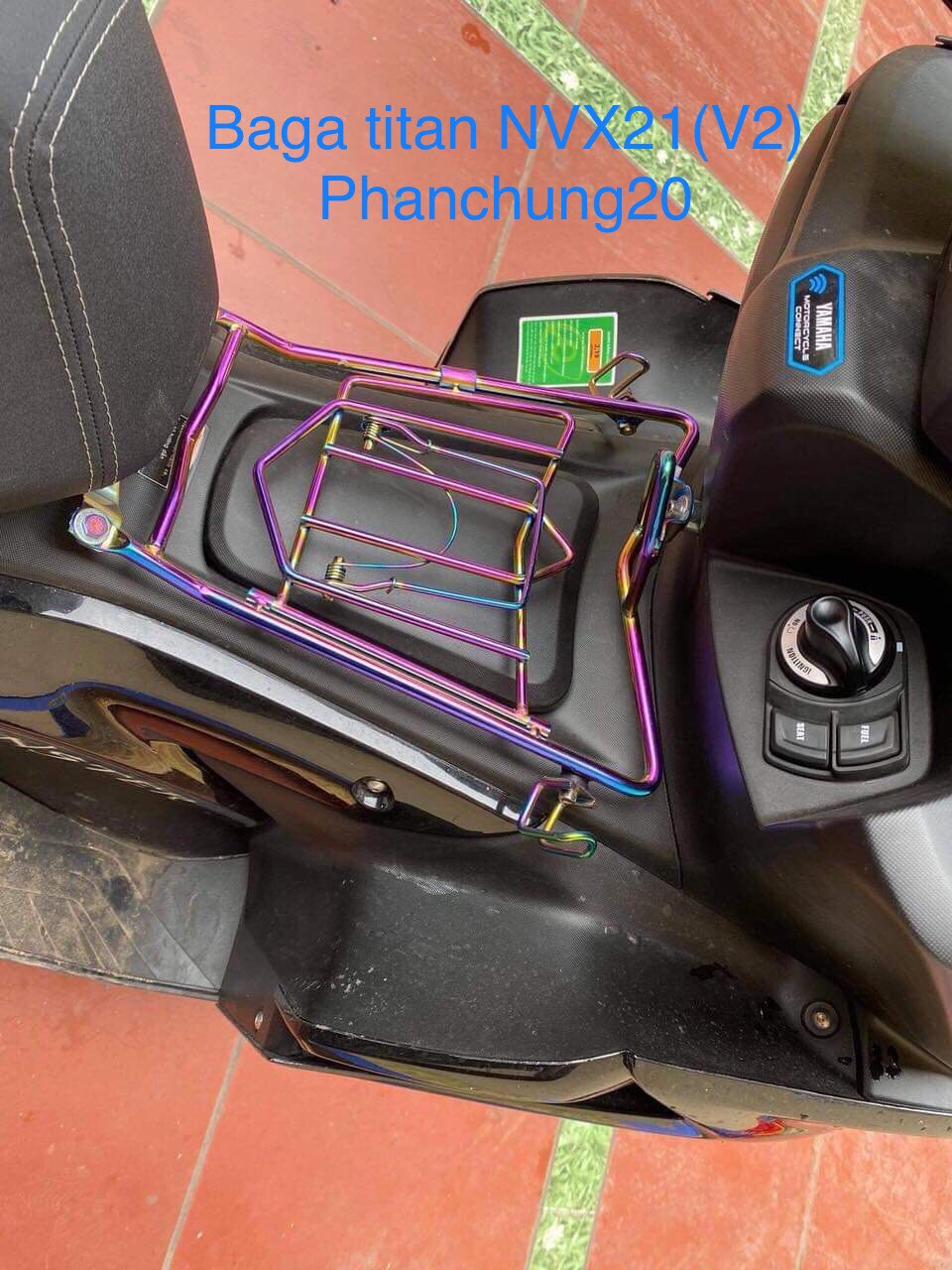 BAGA GIỮA / KẸP MẠNH DÙNG CHO ĐỜI XE NVX 2021 2022 2023 - TITAN HÀNG CHUẨN 10 LY