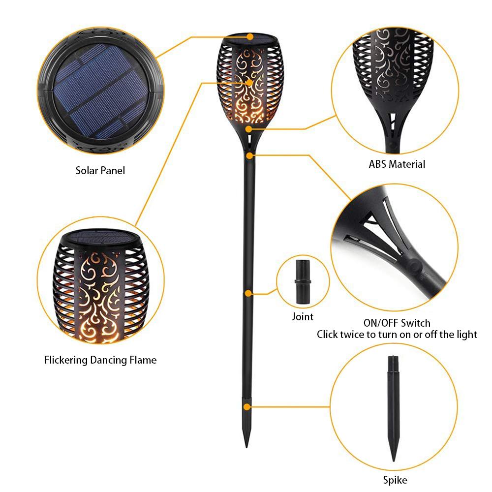 Đèn năng lượng mặt trời, trang trí sân vườn, chống thấm nước IP65