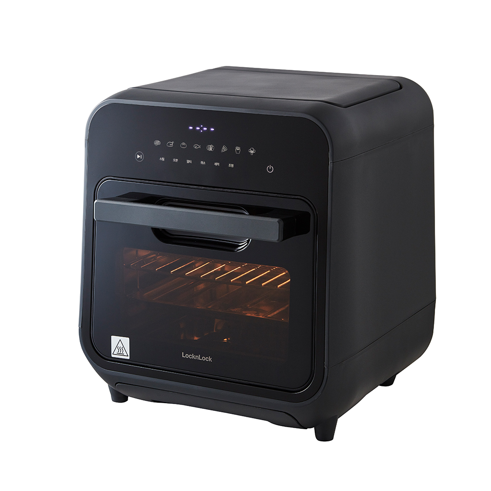 Lò nướng chân không kết hợp chức năng hấp Lock&Lock EJF693GRY Steam Air Fryer Oven (12.5 Lít) - Hàng chính hãng