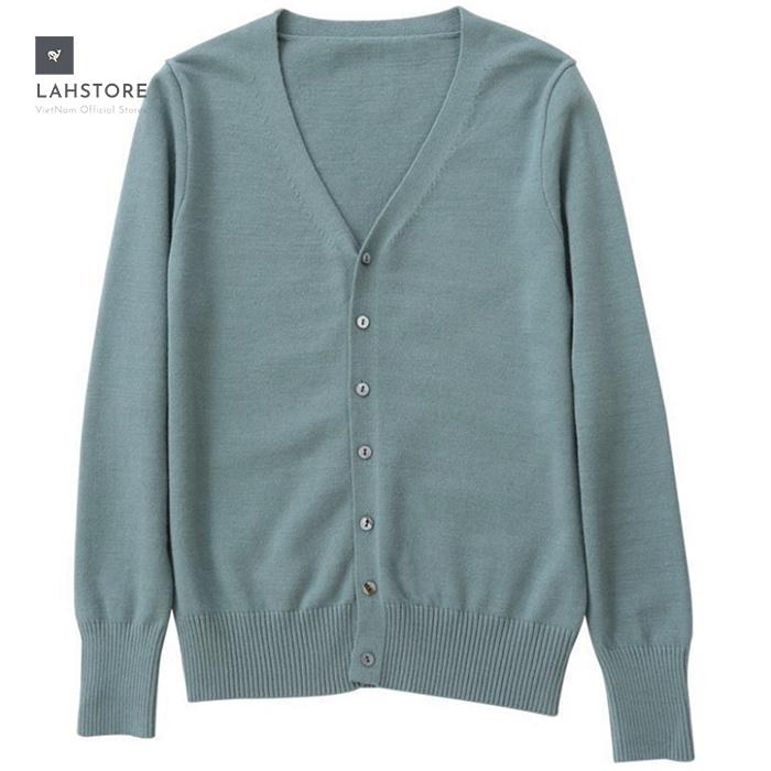 Áo len cardigan nữ LAHSTORE thu đông 2021. Chất len đẹp, cổ chữ V cá tính