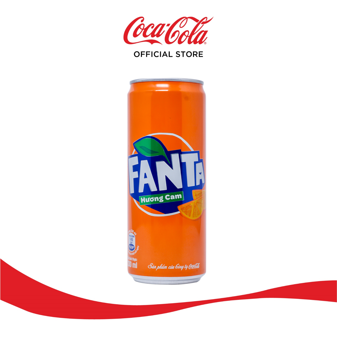 Lốc 6 Lon Nước Giải Khát Có Gas Fanta Cam 320ml x 6