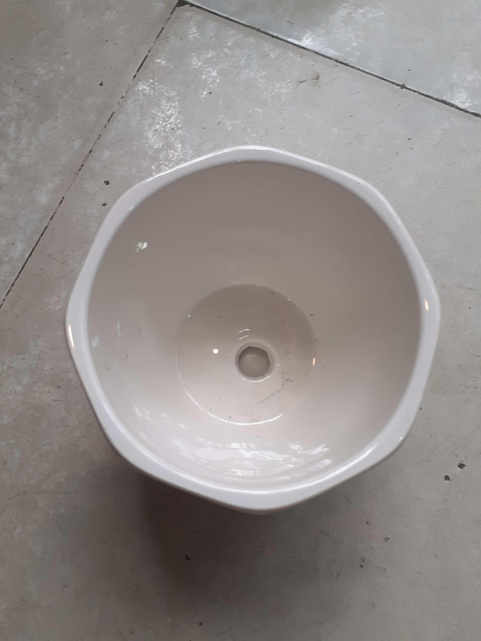 BỘ 3 Chậu kèm dĩa BÁT GIÁC J&P . 1 CHẬU SIZE TRUNG .