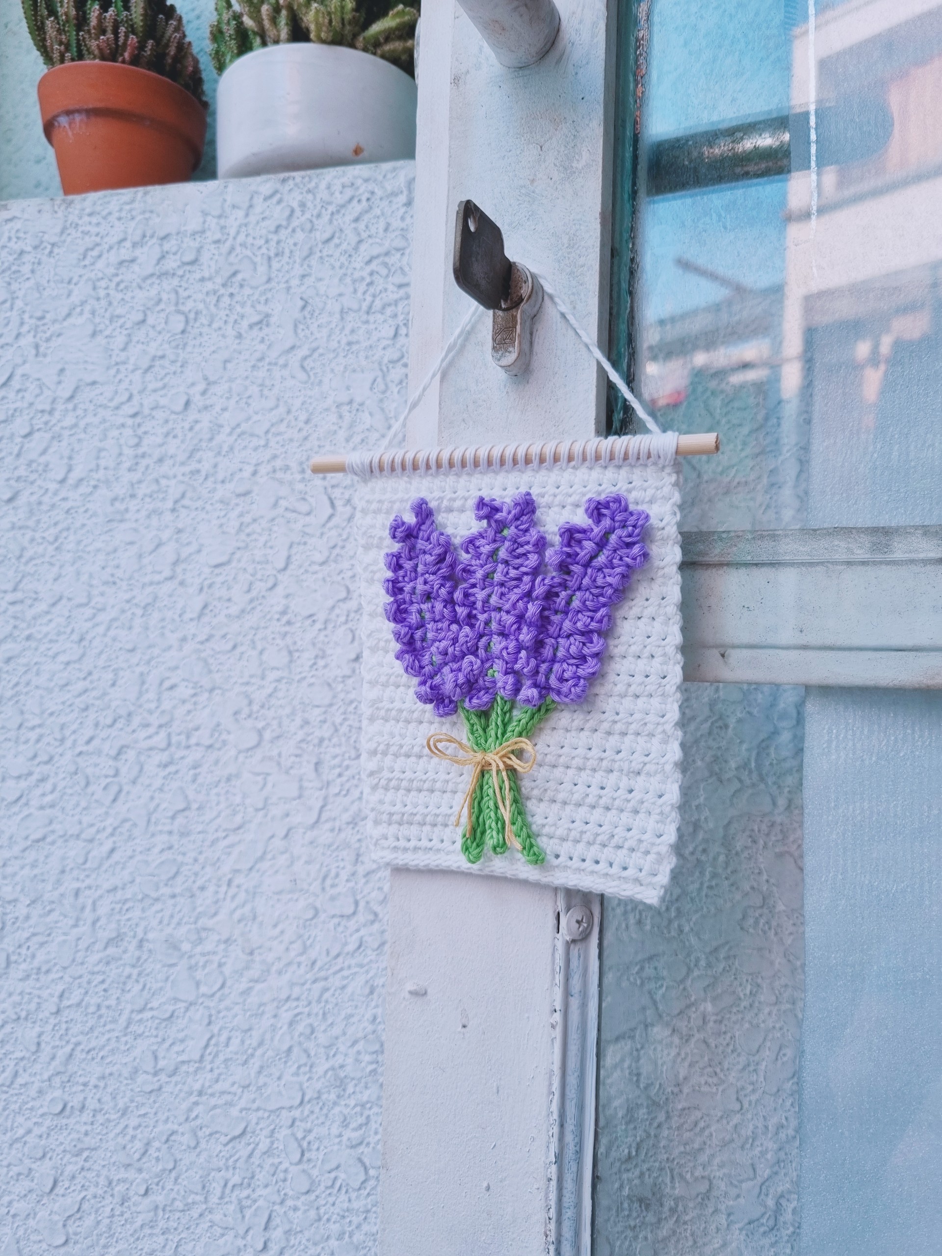 QUÀ TẶNG LƯU NIỆM HOA 20/10 LAVENDER TÍM TRANH TRANG TRÍ TREO TƯỜNG MINI DECOR