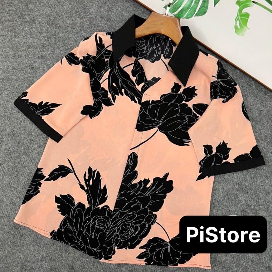 ️Có Big Size️ Áo Sơ Mi Nữ Trung Niên, Mẫu Áo Hoa Tay Lỡ Form Rộng Trang Nhã | Thời Trang Trung Niên U40