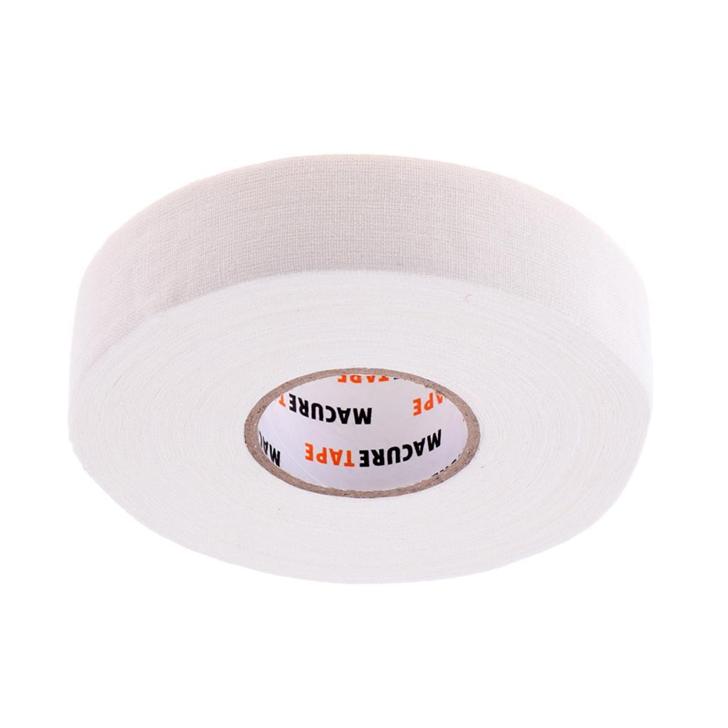 5 Roll Waterproof Adhesive Ice Hockey Cloth Stick Tape 1'' x 25yds -White