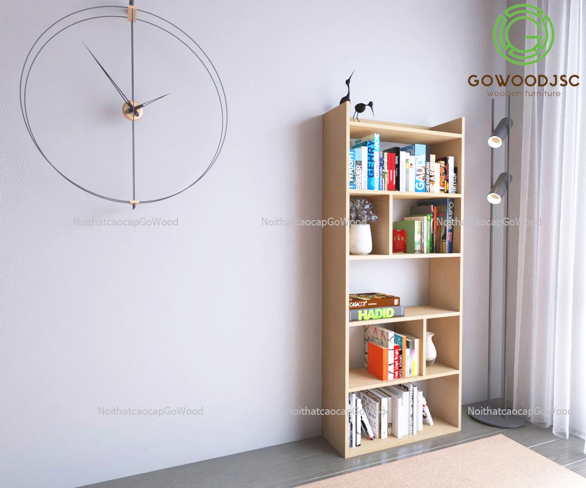 Kệ sách để sàn - Kệ trang trí MDF lõi xanh Chống ẩm Cao cấp