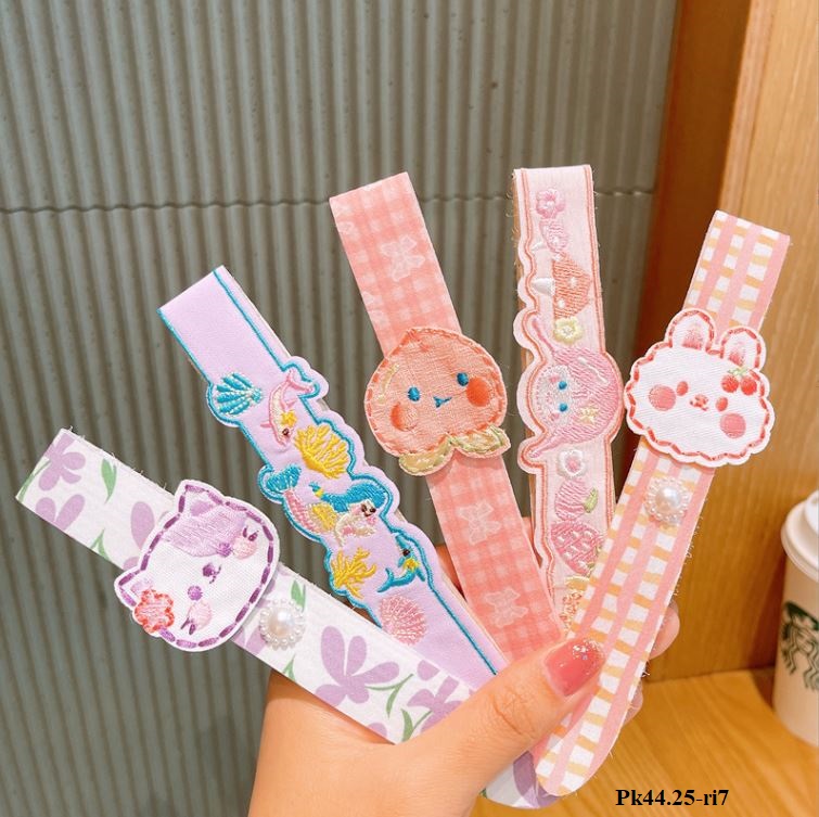 Pk44 Set 3 băng đô dán nhiều hình động vật siêu cute cho bé gái
