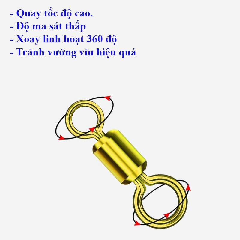 Vỉ Khóa Link Hình Số 8 Ma ní Buộc Trục Câu Đài Câu Đơn Chống Xoắn Cao Cấp PK-2